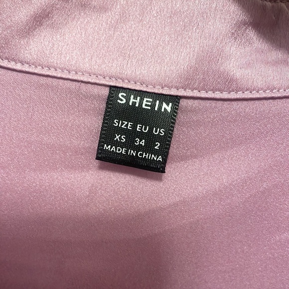 Women’s SHEIN Button Up Lilac Blouse - Picture 5 of 7